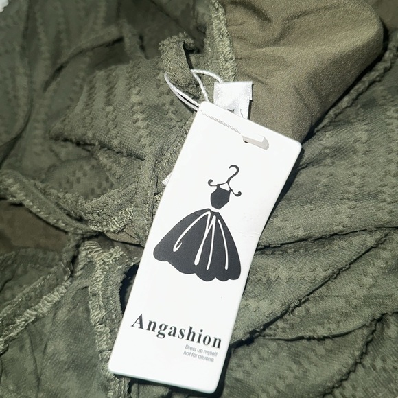 Boho Green Women's Dress size large new with tags - Picture 6 of 7